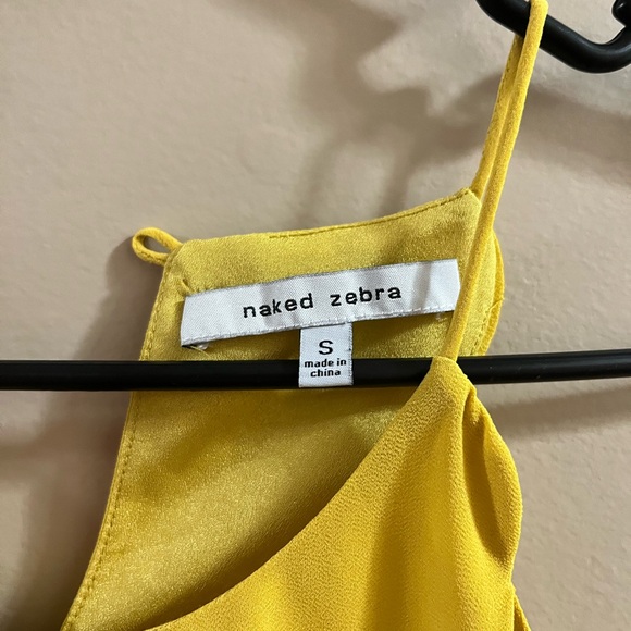 Naked Zebra Yellow Dress Size Small - Picture 6 of 6